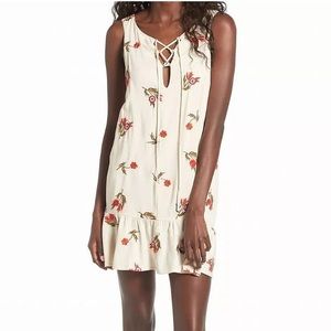 Lovers + Friends lace up shift mini dress